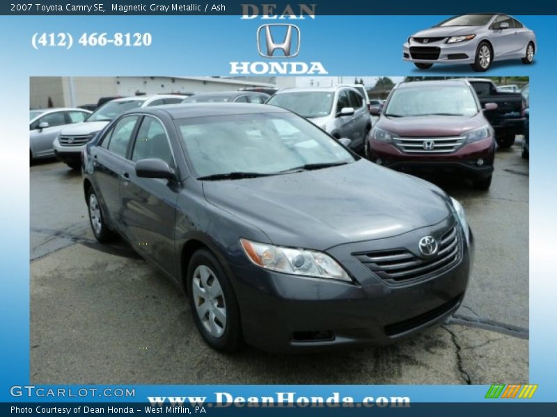 Magnetic Gray Metallic / Ash 2007 Toyota Camry SE