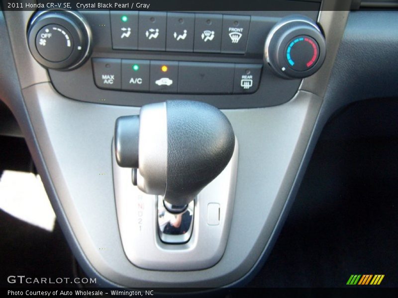 Crystal Black Pearl / Gray 2011 Honda CR-V SE