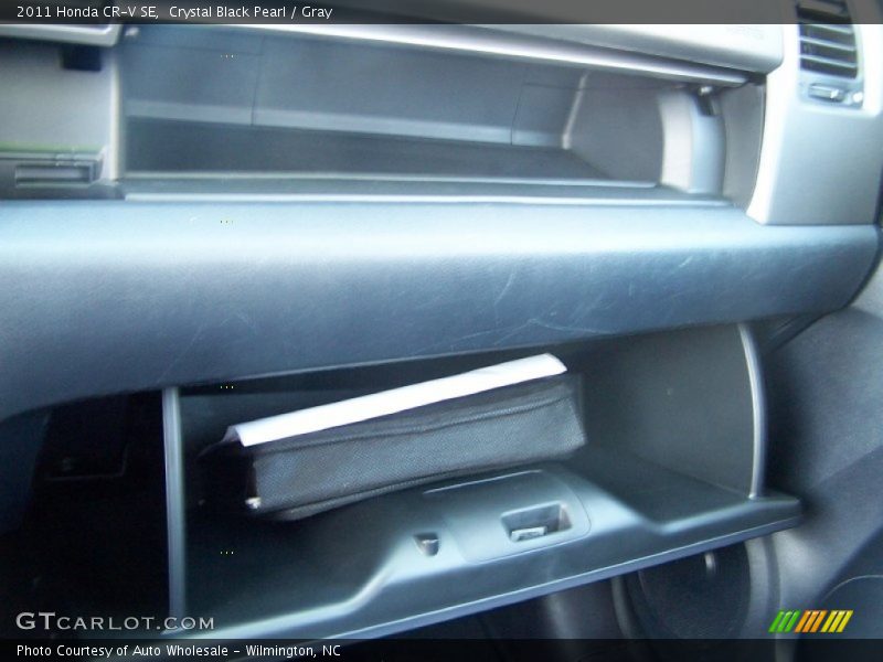 Crystal Black Pearl / Gray 2011 Honda CR-V SE