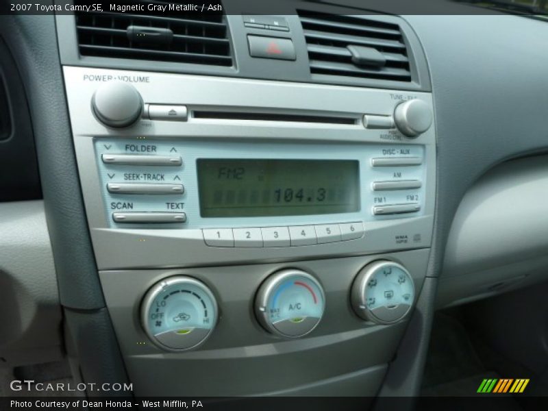 Magnetic Gray Metallic / Ash 2007 Toyota Camry SE