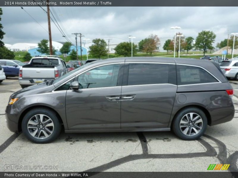 Modern Steel Metallic / Truffle 2014 Honda Odyssey Touring