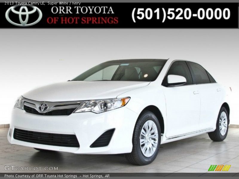 Super White / Ivory 2013 Toyota Camry LE