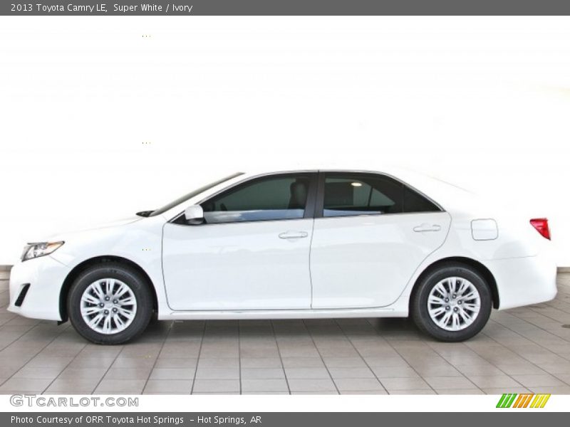 Super White / Ivory 2013 Toyota Camry LE