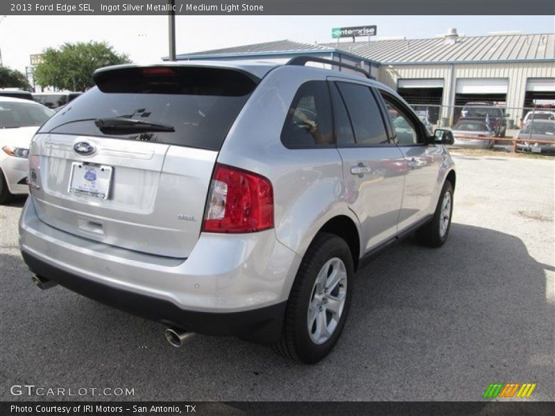 Ingot Silver Metallic / Medium Light Stone 2013 Ford Edge SEL