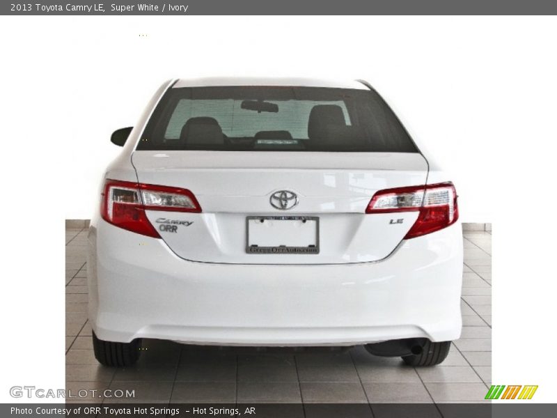 Super White / Ivory 2013 Toyota Camry LE