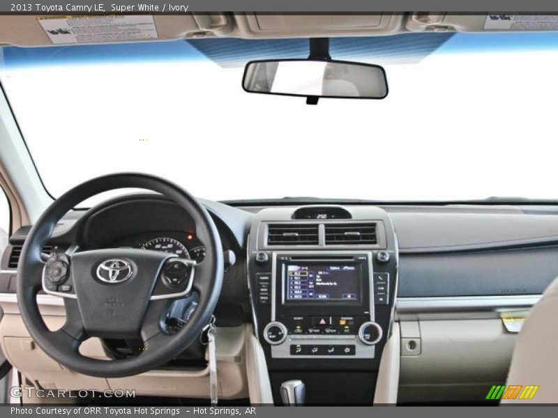 Super White / Ivory 2013 Toyota Camry LE