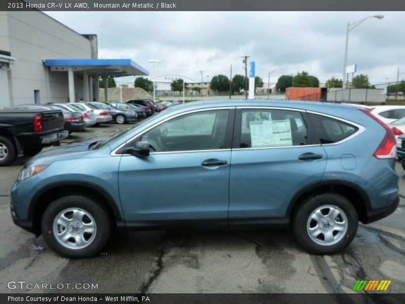 Mountain Air Metallic / Black 2013 Honda CR-V LX AWD