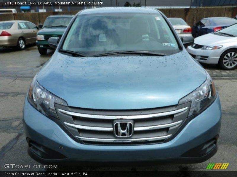 Mountain Air Metallic / Black 2013 Honda CR-V LX AWD