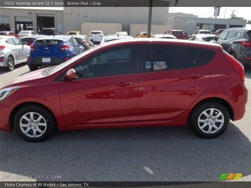 Boston Red / Gray 2013 Hyundai Accent GS 5 Door