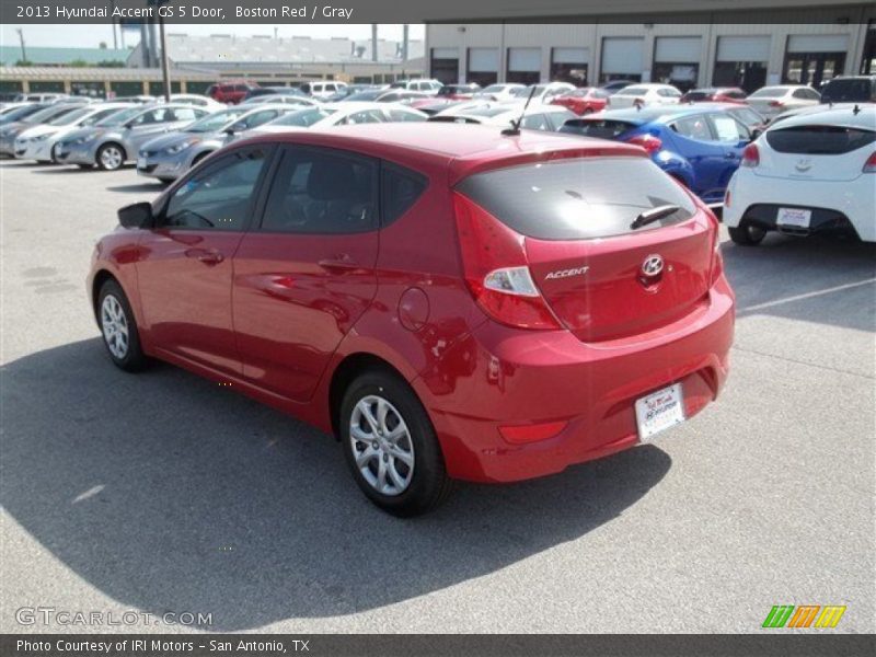 Boston Red / Gray 2013 Hyundai Accent GS 5 Door