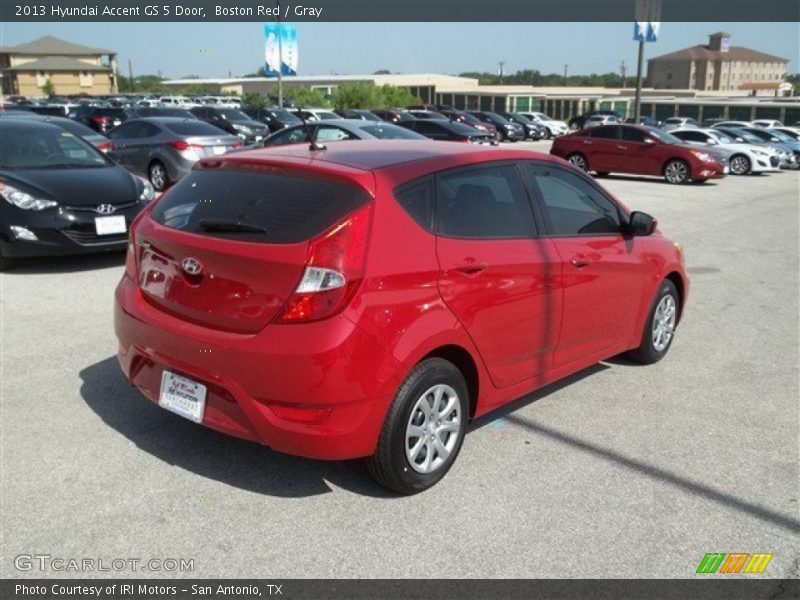 Boston Red / Gray 2013 Hyundai Accent GS 5 Door