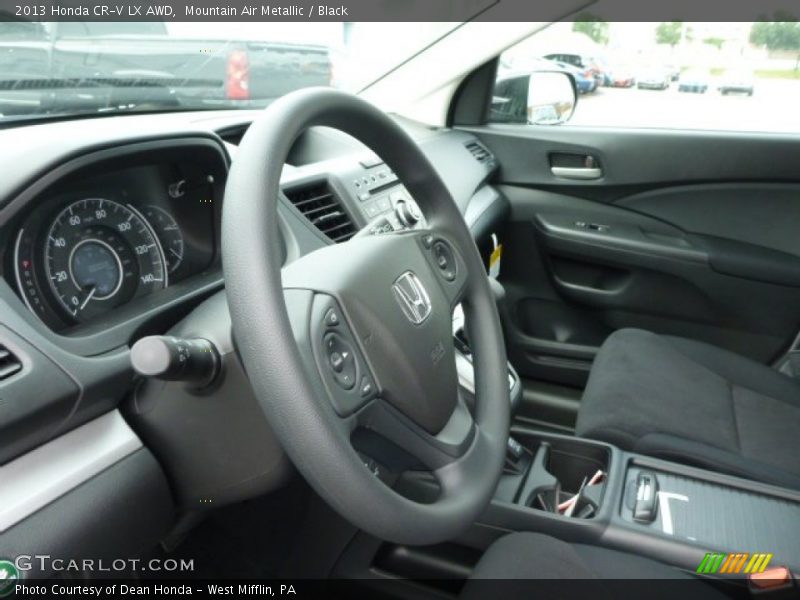 Mountain Air Metallic / Black 2013 Honda CR-V LX AWD