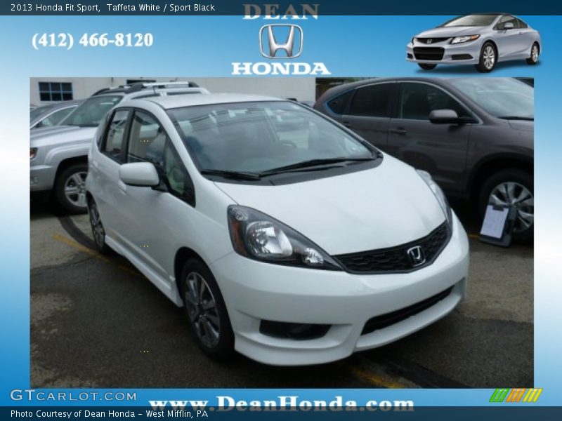 Taffeta White / Sport Black 2013 Honda Fit Sport