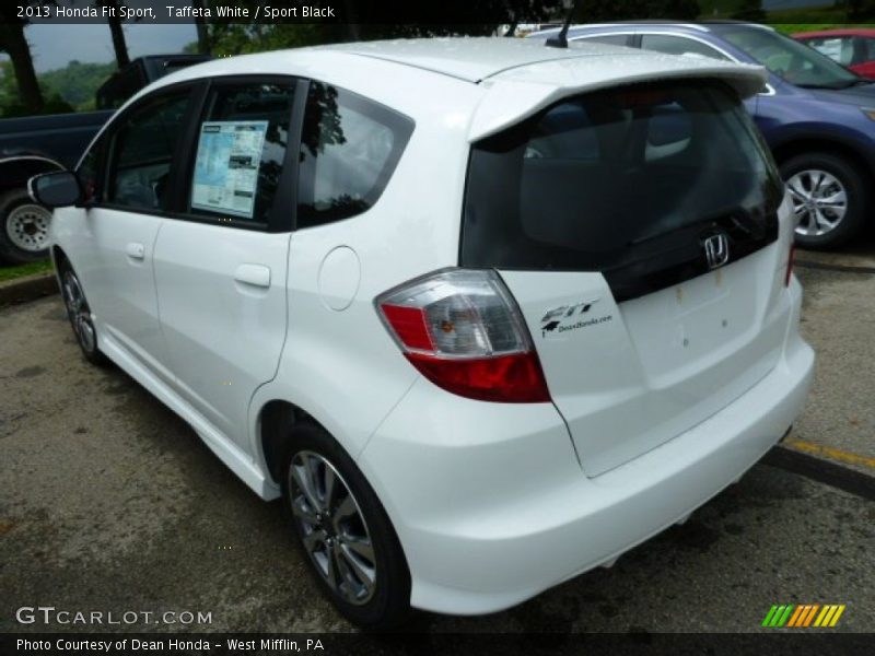 Taffeta White / Sport Black 2013 Honda Fit Sport