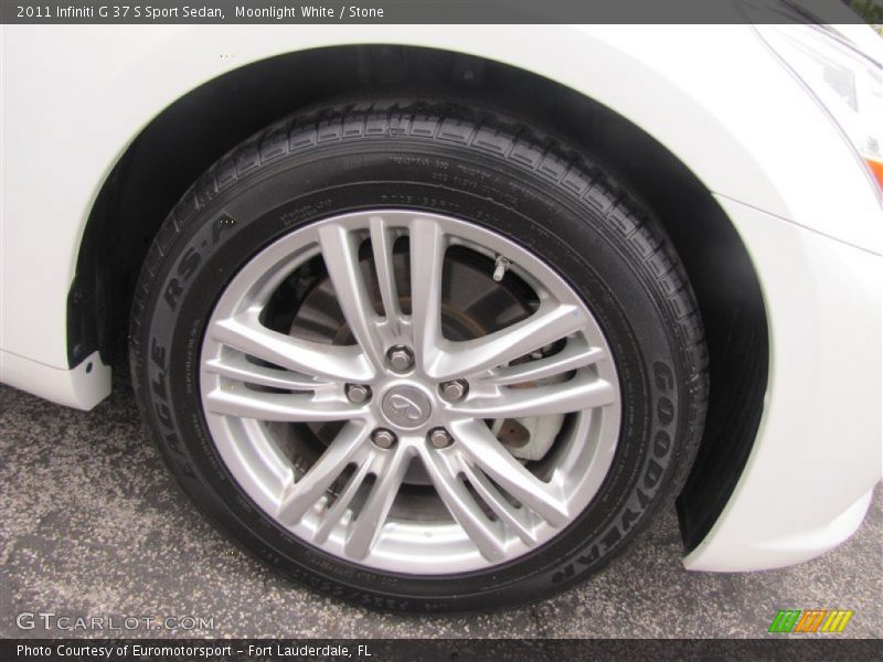 Moonlight White / Stone 2011 Infiniti G 37 S Sport Sedan