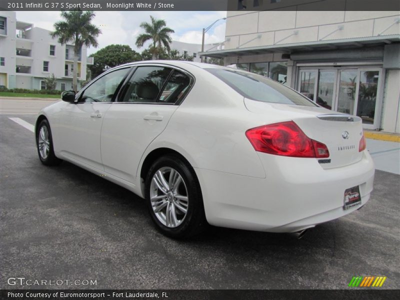 Moonlight White / Stone 2011 Infiniti G 37 S Sport Sedan