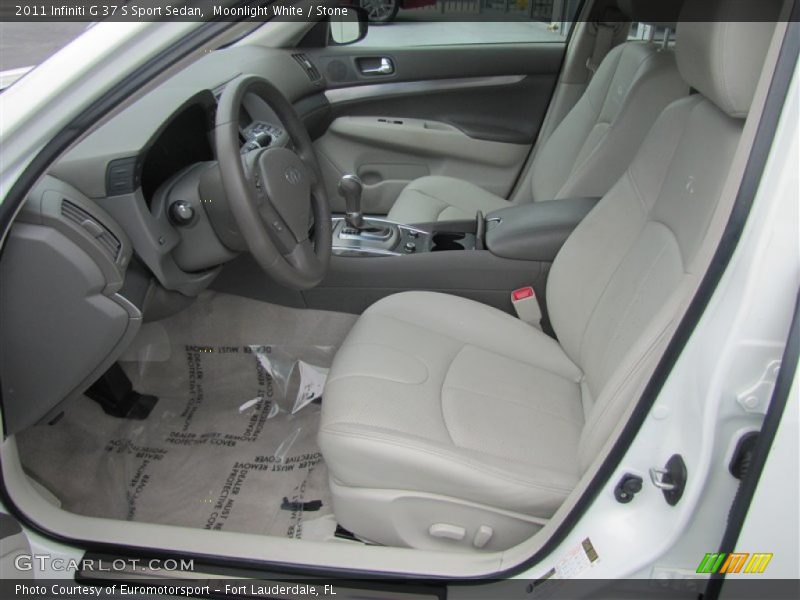 Moonlight White / Stone 2011 Infiniti G 37 S Sport Sedan