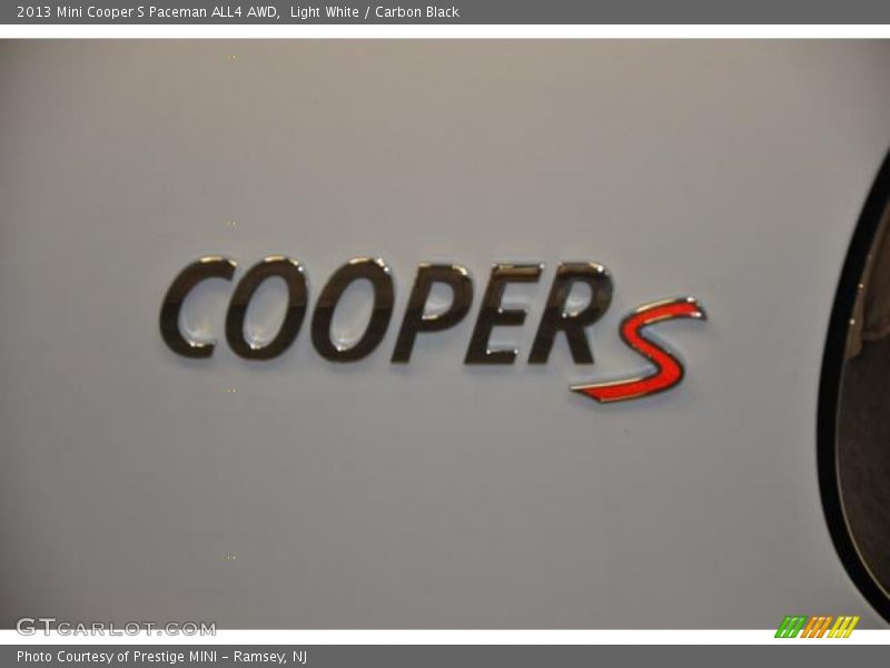 Light White / Carbon Black 2013 Mini Cooper S Paceman ALL4 AWD