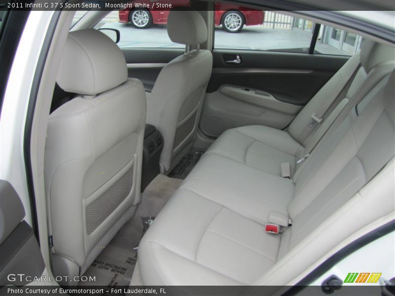 Moonlight White / Stone 2011 Infiniti G 37 S Sport Sedan