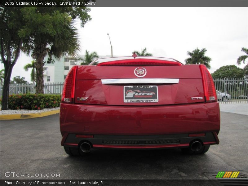 Crystal Red / Ebony 2009 Cadillac CTS -V Sedan