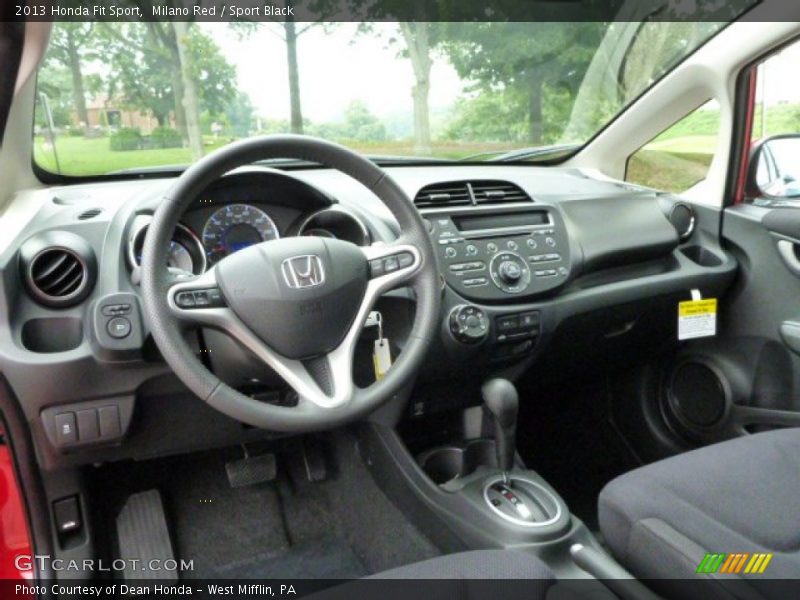 Milano Red / Sport Black 2013 Honda Fit Sport