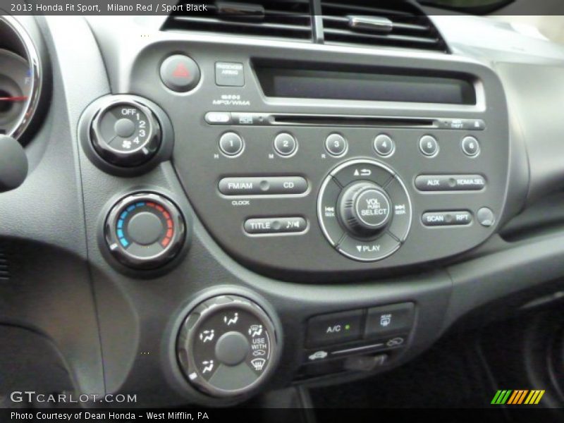 Milano Red / Sport Black 2013 Honda Fit Sport