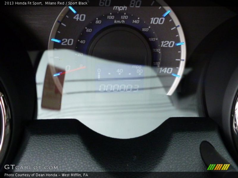 Milano Red / Sport Black 2013 Honda Fit Sport