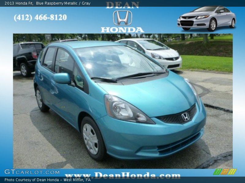 Blue Raspberry Metallic / Gray 2013 Honda Fit