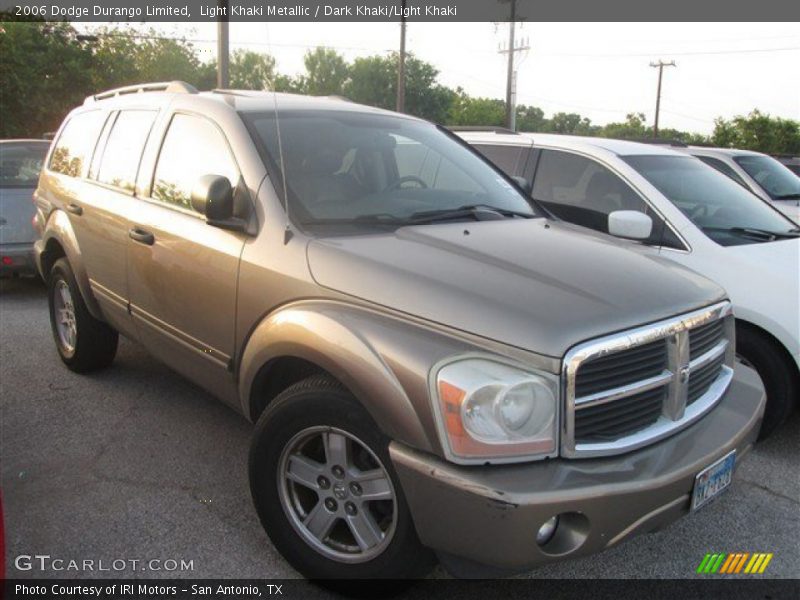 Light Khaki Metallic / Dark Khaki/Light Khaki 2006 Dodge Durango Limited