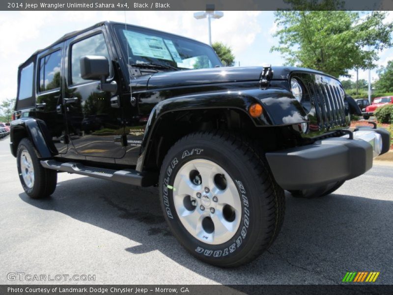 Black / Black 2014 Jeep Wrangler Unlimited Sahara 4x4