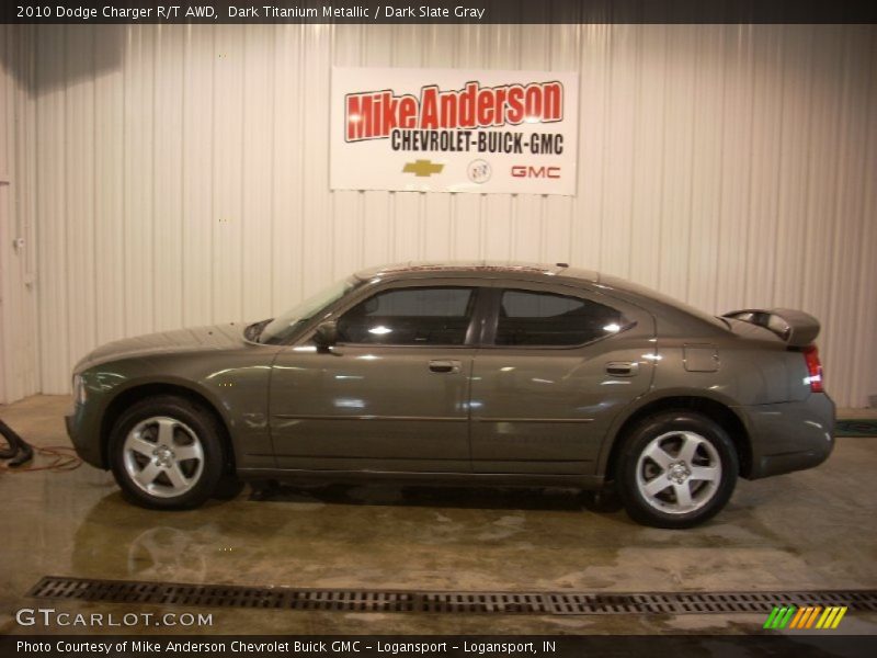 Dark Titanium Metallic / Dark Slate Gray 2010 Dodge Charger R/T AWD