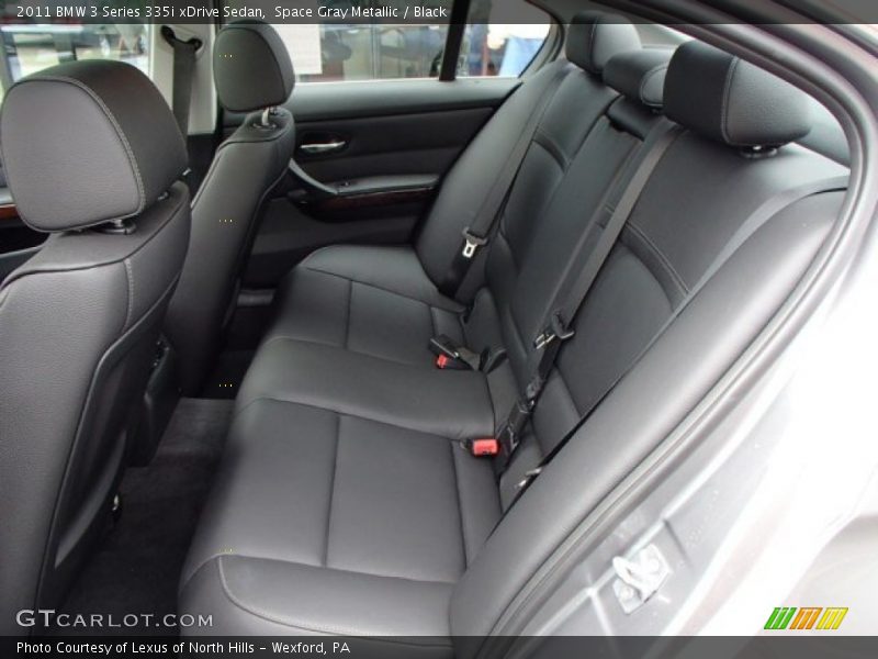 Rear Seat of 2011 3 Series 335i xDrive Sedan
