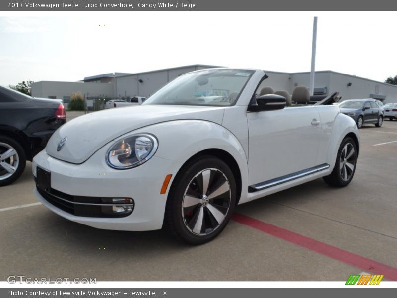 Candy White / Beige 2013 Volkswagen Beetle Turbo Convertible