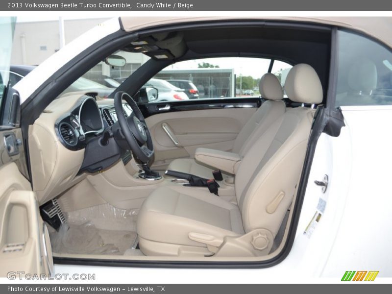 Candy White / Beige 2013 Volkswagen Beetle Turbo Convertible