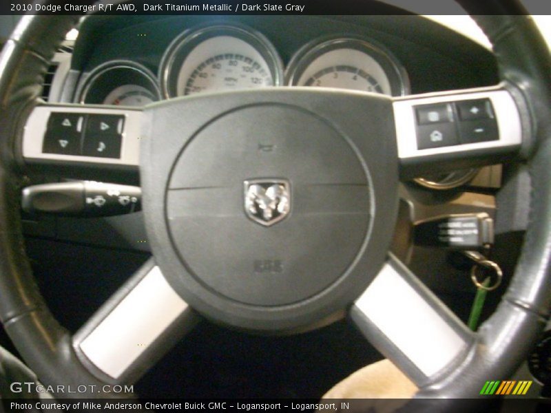 Dark Titanium Metallic / Dark Slate Gray 2010 Dodge Charger R/T AWD
