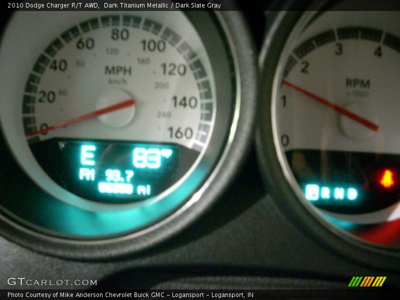 Dark Titanium Metallic / Dark Slate Gray 2010 Dodge Charger R/T AWD