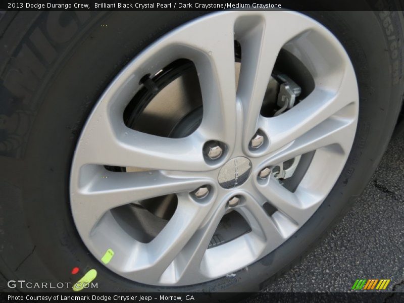 Brilliant Black Crystal Pearl / Dark Graystone/Medium Graystone 2013 Dodge Durango Crew