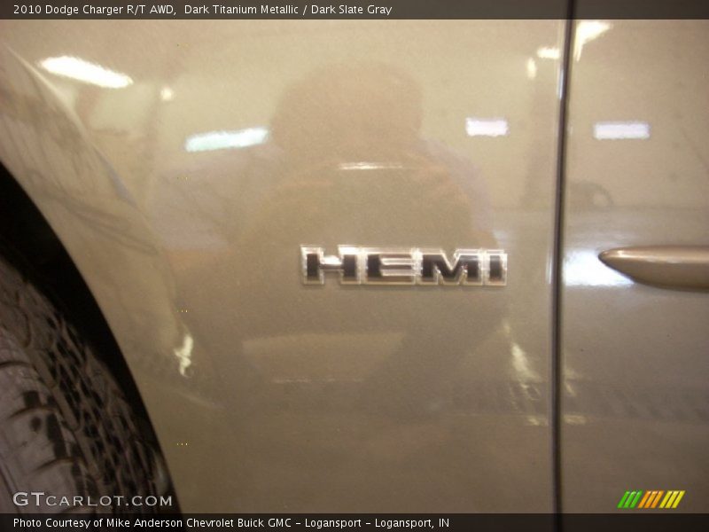 Dark Titanium Metallic / Dark Slate Gray 2010 Dodge Charger R/T AWD