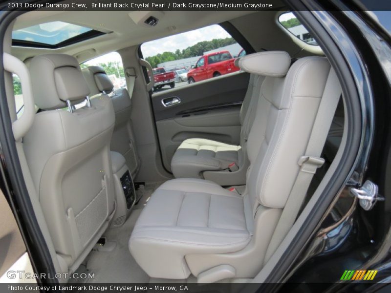 Brilliant Black Crystal Pearl / Dark Graystone/Medium Graystone 2013 Dodge Durango Crew