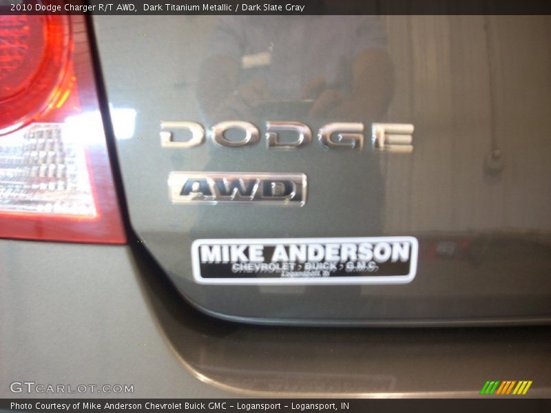 Dark Titanium Metallic / Dark Slate Gray 2010 Dodge Charger R/T AWD