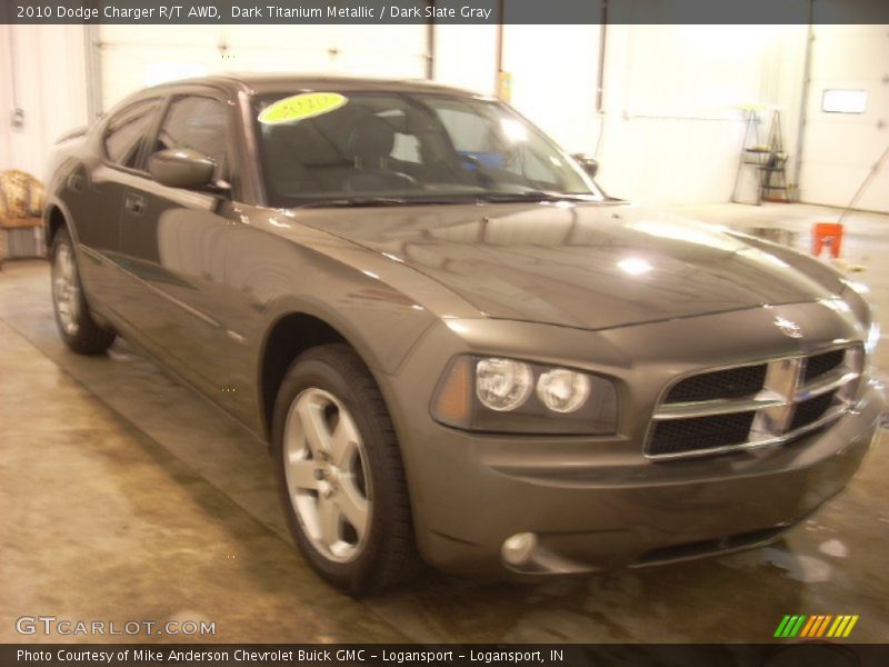 Dark Titanium Metallic / Dark Slate Gray 2010 Dodge Charger R/T AWD