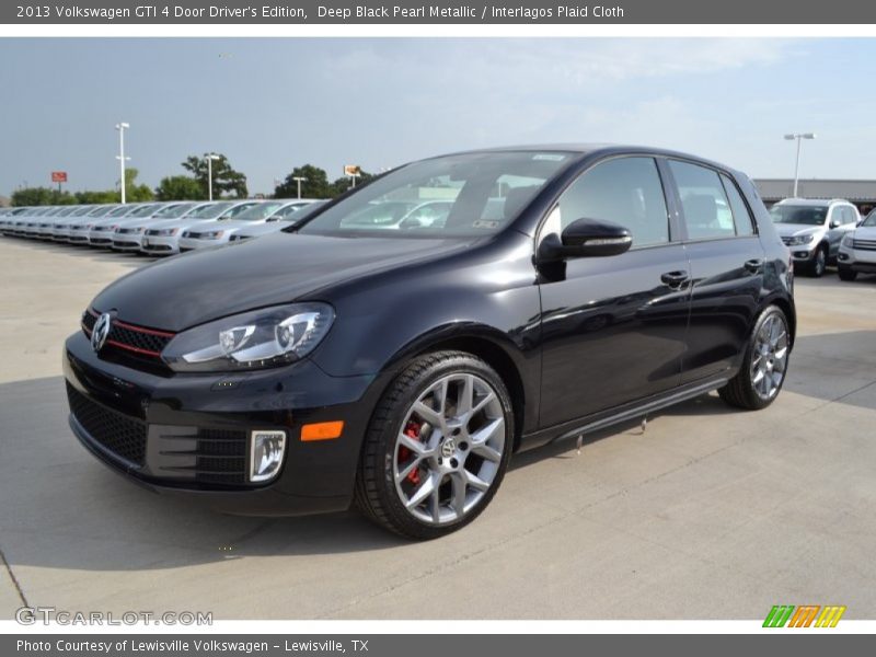 Deep Black Pearl Metallic / Interlagos Plaid Cloth 2013 Volkswagen GTI 4 Door Driver's Edition