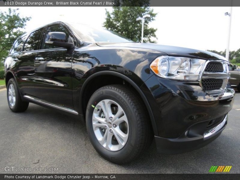 Brilliant Black Crystal Pearl / Black 2013 Dodge Durango Crew