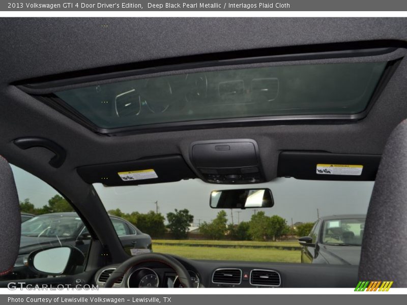 Deep Black Pearl Metallic / Interlagos Plaid Cloth 2013 Volkswagen GTI 4 Door Driver's Edition