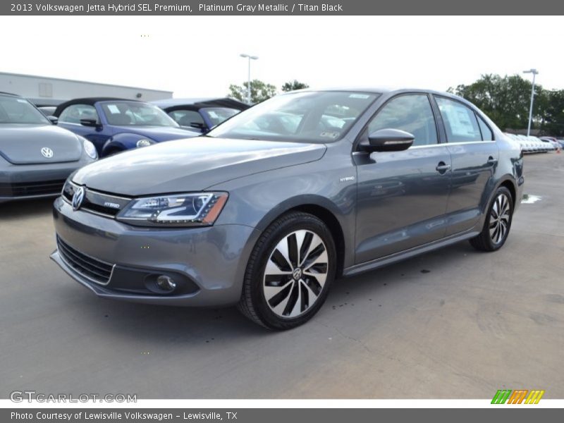 Platinum Gray Metallic / Titan Black 2013 Volkswagen Jetta Hybrid SEL Premium