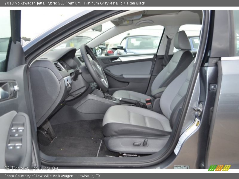 Platinum Gray Metallic / Titan Black 2013 Volkswagen Jetta Hybrid SEL Premium