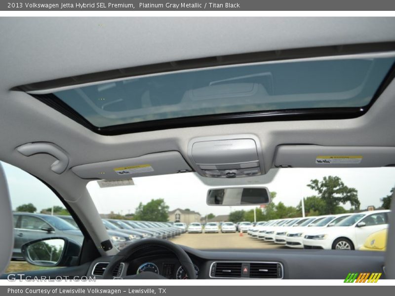 Platinum Gray Metallic / Titan Black 2013 Volkswagen Jetta Hybrid SEL Premium