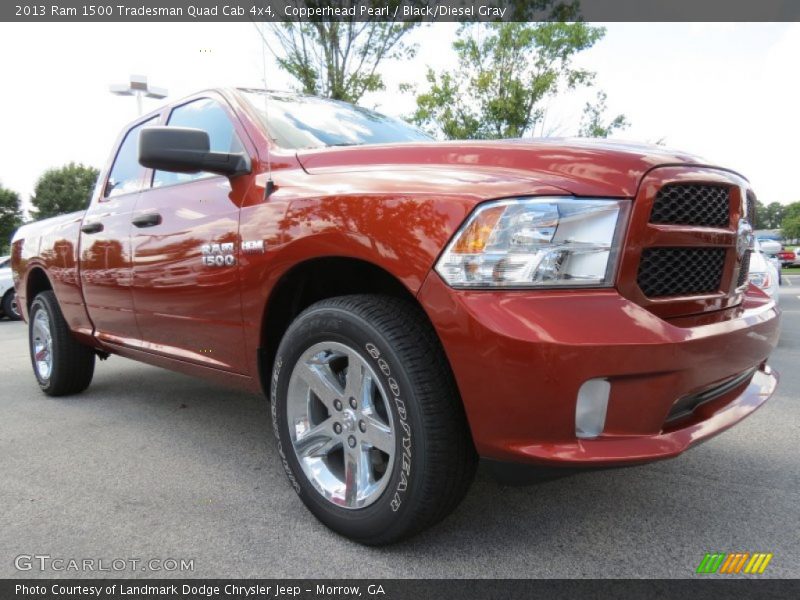 Copperhead Pearl / Black/Diesel Gray 2013 Ram 1500 Tradesman Quad Cab 4x4