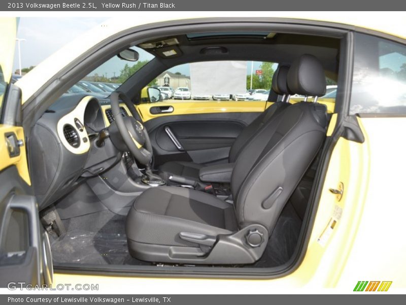 Yellow Rush / Titan Black 2013 Volkswagen Beetle 2.5L