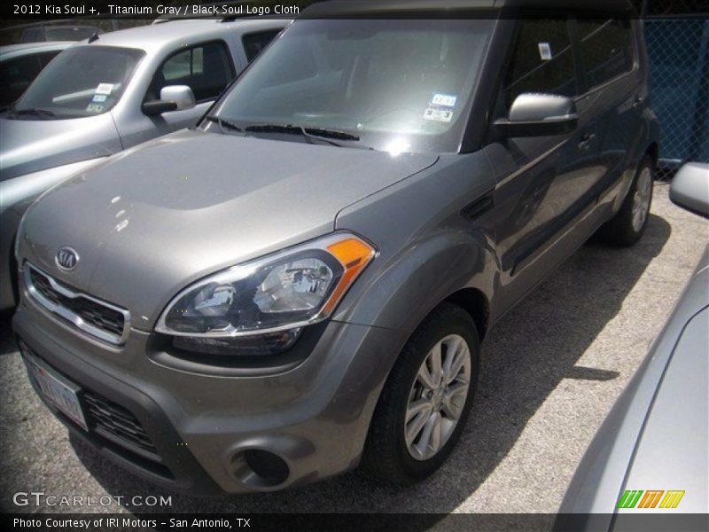 Titanium Gray / Black Soul Logo Cloth 2012 Kia Soul +
